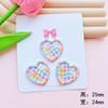 Botón Pequeño Fresco de Amor Acrílico Accesorios DIY Funda de Teléfono Hebilla de Zapato Parche de Flor para Zapato Material para Accesorios del Cabello