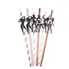 Transfronterizo En Stock Hombre Musculoso Hombre Negro Deportes Desechable Pajitas de Papel Creativas Despedida de Soltero Divertida Decoración Macho