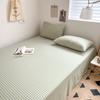 Lençol de Cama de Algodão Puro de Produto Único do Fabricante, Colcha de Algodão Lavado Tingido no Fio Liso, Lençol de Cama Xadrez Simples de Cor Sólida, Cama de Estudante