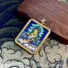 Gran Venta Tíbet Nepalés Thangka Puro Pintado a Mano Dios Amarillo de la Riqueza Núcleo de Tarjeta 4*5