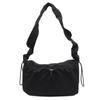 Bolsa Nuvem Plissada com Cordão Estilo Coreano Transfronteiriça para Mulheres Moda Primavera 2026 Leve de Nylon para Ombro e Transversal