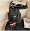 Mochila de Mujer de Diseño de Nicho, Moderna y Elegante, Moda y Versátil, Mochila de Alta Gama Estilo Chanel, Bolsa de Viaje para Estudiantes