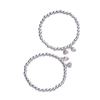Pulsera Shihuan de dos vueltas para mujer, plata de ley S999, cuentas redondas, pulsera antigua, estilo ins Xiaoqing, aire fresco, plata pura, pulsera de cuentas de loto