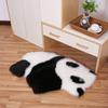 Shengxi Alfombra Moderna Simple de Dibujos Animados Dormitorio Estudio Alfombra de Poliéster con Forma Lavable Alfombra de Felpa Pasillo