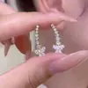 Pendientes Exquisitos Elegantes de Mariposa con Circonita para Mujer Diseño de Nicho de Alta Gama Exquisitos Versátiles Pendientes Personalizados