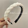 Cyber Celebrity Hair Hoop Preto e Branco Carimbo de Cabelo com Dentes Retro Tecido Antiderrapante Torção Feito à Mão Faixa de Cabelo Pressionando Saída Acessórios para Cabelo