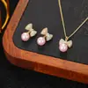 Conjunto de Brincos e Colar Weidni de Luxo Acessível, High-End, Elegante, Moderno e Versátil, Atacado para Mulheres