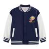 Jaqueta Infantil Primavera e Outono 2026 Nova Estilosa Jaqueta de Baseball Coreana Roupa de Outono Americana Top de Outono Infantil