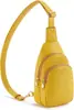 Bolso de Hombro de Cuero para Mujer Bolso Cruzado Bolso de Cintura Moda Casual Versátil Bolso de Pecho para Mujer Bolso Lion Ling