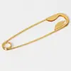 Pasador de Metal Dorado Kc Simple y Creativo, Tamaño Grande para Cabello Grueso, Pin de Accesorio para el Cabello Personalizado