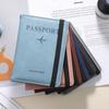 Cepillo antirrobo visa rfid tarjetero pasaporte juego protector de viaje antimagnético tarjetero para pasaporte bolsa para pasaporte pase de abordar etiqueta para equipaje