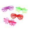 Gafas LED luminosas de persiana, gafas de parpadeo, accesorios de barra de persiana, hojas, gafas de luz fría, juguetes de ambiente, venta al por mayor