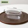 Caja Transparente de Embalaje para Postre de Bol Completo con Bolas de Taro y Frutas, 500ml, Embalaje Desechable para Horneado, Caja de Embalaje para Exportación Transfronteriza