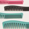 Peine Denso de Dientes Finos y Dientes Grandes para Peinar Cabello Esponjoso Peine para Estilo Curvado Platino Nuevo de Dos Cabezas para Cabeza de Aceite Doble Diente Peine Volador
