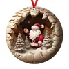 Decorações de pingente planas especiais, placas de carro personalizadas, pendentes de acrílico, decorações de carro para árvore de Natal, desenhos animados