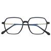 M3076 Montura poligonal grande, artística, pequeña, fresca, para gafas, marco antiluz azul, para teléfono móvil, para estudiantes masculinos y femeninos, se puede equipar sin necesidad de energía.