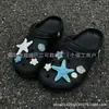 Dijes para Zapatos de Cocodrilo Corazón del Océano con Concha de Perla Estrella de Mar Accesorios de Decoración DIY Estilo Playa Ins