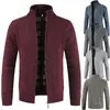 Item Popular de Comércio Exterior Amazon Transfronteiriço Suéter Masculino de Tricô Grosso Gola Alta Suéter Grosso Cardigã Jaqueta Masculina Aliexpress