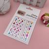 Eye Makeup Patch Eye Diamond Patch Face Decoration Pearl Makeup Accessories Children's Stage Rhinestone Patch em estoque Conta de mão por atacado