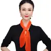 Bufanda de Seda de Color Sólido de Moda para Mujer, Cinta Larga Versátil Arrugada, Delgada y Transpirable para Primavera y Verano, Elegante Pañuelo de Cuello
