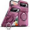 Funda de teléfono adecuada para Google Pixel11Pro XL con Ventana Deslizante 9A Soporte de Anillo Giratorio Cubierta Protectora