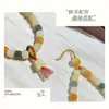 Lanyard para Teléfono de Raíz de Bodhi Natural con Colgante de Cuentas, Exquisito y de Alta Gama, Accesorio de Muñeca de Estilo Artístico y Sencillo para Hombres y Mujeres