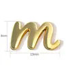 Superfície de Espelho de Cobre Nova Transfronteiriça Pingente de 26 Letras Inglesas Colar Pulseira Brincos DIY Acessórios Simples Versáteis