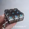 Teclado Mecânico Testador de Nove Teclas Transfronteiriço Brinquedo Anti-Estresse Chaveiro Pingente com Luz Piscante Brinquedo de Pressionar e Apertar com a Ponta do Dedo