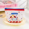 Bolsa de Maquillaje Organizadora de Dibujos Animados Linda para Mujer, Bolso de Mano Portátil de Gran Capacidad, Bolsita de Almacenamiento, Billetera para Monedas, Bolsa para Labiales