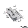 Clip de Vidrio Forma de H Clip para Espejo Clip Fijo Clip para Sandwich de Placa de Partición Clip para Placa de Plexiglás Clip para Azulejo de Aleación de Aluminio