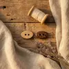Botones naturales de cáscara de coco, botones ovalados de coco de dos agujeros, accesorios para ropa, camisas, chaquetas, botones de cáscara de coco estilo madera natural