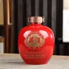 Botella de Vino de Cerámica Jingdezhen 3/5/ 5kg Botella de Licor Botella Vacía Tarro de Vino Sellado para el Hogar Olla de Vino Tarro de Vino para Bodega