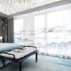 Novo Modelo de 2026 de Cortinas Estilo Chinês Novo para a Casa Inteira com Pintura de Paisagem para a Sala de Estar, Cortinas de Janela Blackout de Luxo e para Vilas Grandes
