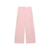 Verão Europeu e Americano Nova Roupa Feminina Design com Fenda Sem Mangas Gola Redonda Colete Curto Conjunto de Calças Casuais