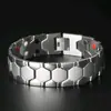 Pulseira Magnética Masculina Transfronteiriça Hexagonal Esférica Destacável Ajustável Quatro em Um Versão Estreita Pulseira de Casal