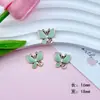 Borboletas Galvanizadas Acessórios para Joias DIY Capa de Celular Cola de Creme Adesivos Decorativos Flores para Crocs Presilhas de Cabelo Acessórios de Cabelo Materiais