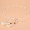 Cadena de Cintura Tejida con Cuerda de Algodón Wenyi Fan con Falda Cinturón Largo de Nudo para Mujer Decoración de Borla Cuerda Estrecha para Cintura Venta al por Mayor