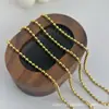 Accesorios Brillantes para Manualidades, Cadena Sencilla de Perlas, Collar de Perlas Disco, Cadena Láser, Cadena de Perlas Onduladas, Joyería Sencilla, Cadena Desnuda al por Mayor