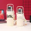 Nueva Taza Termo de Acero Inoxidable 316 de Doble Uso y Gran Capacidad, Tetera Portátil Deportiva, Doble Capa de Vacío, Taza de Agua de Alto Valor