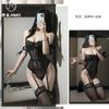 Mono Romántico Oversize de Encaje sin Tirantes con Correa de Satén Lazo Sexy Transparente Lencería para Mujer 7034
