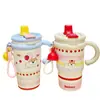 Nueva Taza de Agua de Oficina para Mujer de Alta Calidad con Revestimiento Interior de Cerámica, Taza Térmica de Acero Inoxidable, Exquisita Taza de Agua de Regalo al por Mayor