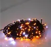 Procesamiento y Personalización de Cadena de Luces LED de Cable Negro con Burbujas Intermitentes Resistente al Agua para Exteriores Enchufe Macho y Hembra Proyecto de Iluminación Cadena de Luces de Cielo Estrellado de Colores