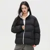 Chaqueta de Algodón con Bloques de Color Americano Jack Chuan Yang Cuello Alto Ropa de Algodón Unisex Invierno Holgada Casual Abrigada Acolchada