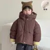 Ropa de invierno acolchada de algodón para niños, forrada de forro polar y engrosada, para niñas y niños, chaqueta acolchada de invierno para bebé, estilo nuevo 2026