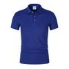 190g 40 Unidades Gelo Íon Cor Sólida Colarinho de Camisa Manga Curta Camisa Polo Logotipo Personalizado Estampado Uniforme de Classe Camisa Cultural Confortável