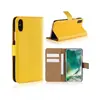 Funda tipo cartera con soporte para tarjetas antirrobo de piel de vaca de primera capa, cubierta completa de cuero universal para la serie GalaxyS22S23
