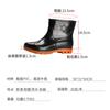 Botas de chuva masculinas curtas ao ar livre pvc antiderrapante sapatos impermeáveis preto resistente ao desgaste proteção do trabalho sapatos de cozinha sapatos de borracha fabricantes atacado