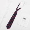 Cian Oro Rojo Vino Corbata Jk Material Escolar Marca H Estudiantes Hombres y Mujeres Perezoso Sin Corbata Estilo Japonés Universitario Corta Rayada