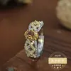 Novo Anel de Citrino Natural Prata 925 Acabamento Fino Design Oco Estilo Palácio Anel de Joia com Pedra Colorida