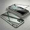 Para funda de teléfono móvil iPhone16promax doble cara magnético imán apple 15 marco metálico magnético 11 cubierta protectora